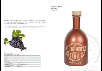 Aguardente de Uva 0,70 c/50%