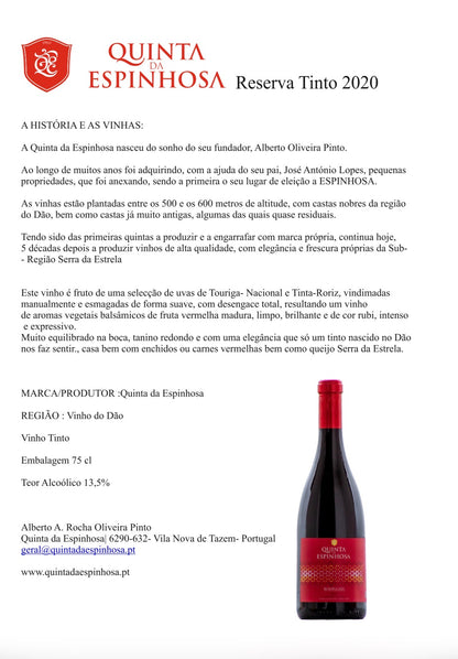 Quinta da Espinhosa - Reserva Tinto 2020