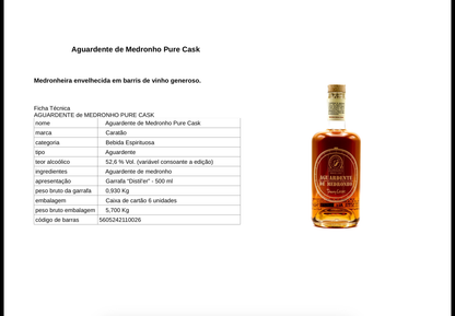 Aguardente de Medronho BIO “PURE CASH”